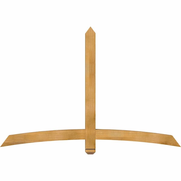 Ekena Millwork Bellingham Rough Sawn Timber Gable Bracket, Western Red Cedar, 72"W x 48"H x 4"D x 4"F, 16/12 Pitch GBW072X48X0404BEL00RWR - main